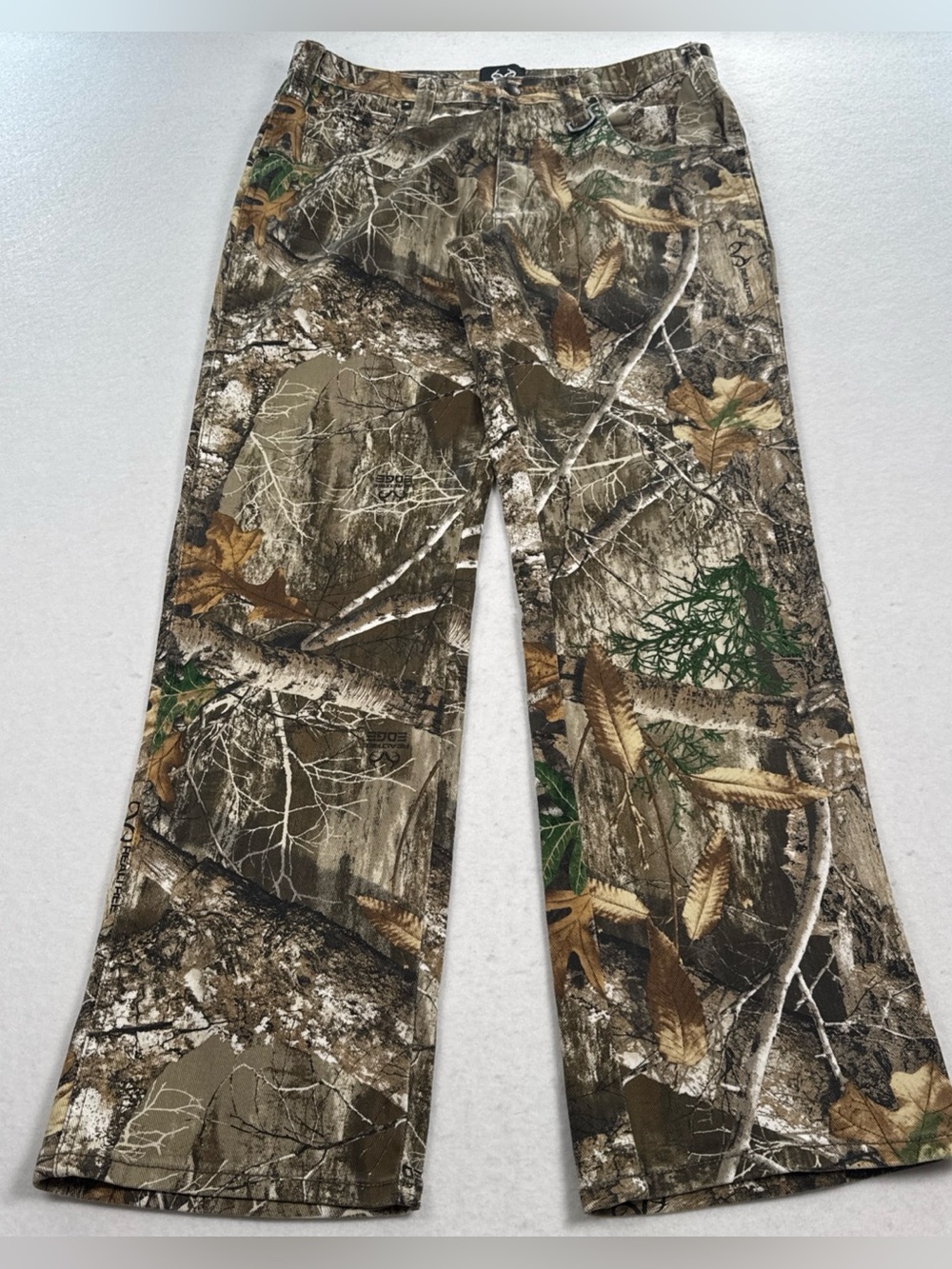Realtree Camo Jeans Fits Men 32x31 Straight Leg Camouflage RT Edge Stretch Denim